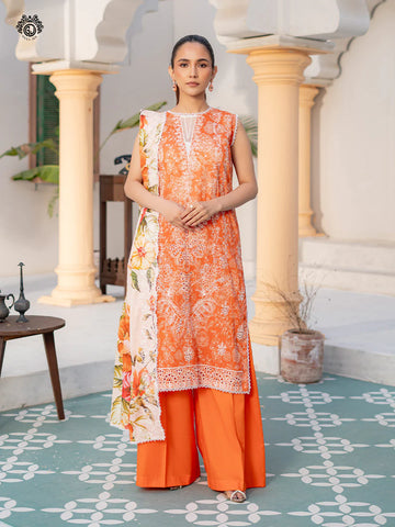 Embroidered Lawn Suit | D-009