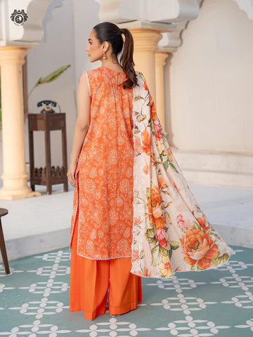 Embroidered Lawn Suit | D-009