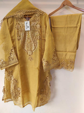 Yellow Cutwork Tunic