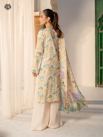 Embroidered Lawn Suit | D-006