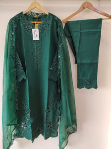 Cutwork Tunic | Peacock Green