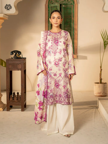 Embroidered Lawn Suit | D-001