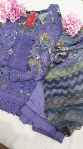 Sadabahar Rania Lawn | Purple