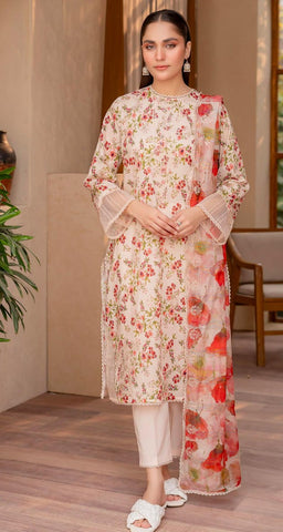 Embroidered Lawn Suit | D-002