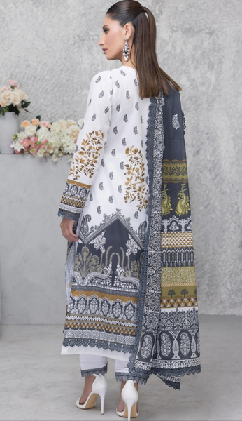 GUL ADHAR STITCHED LAWN | GA002