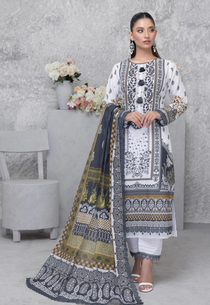 GUL ADHAR STITCHED LAWN | GA002