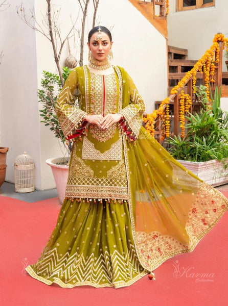 Mehndi Green Garara Set | RTW