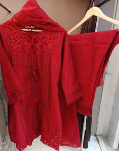 Cutwork Tunic | Red