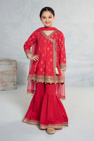 3 Piece Embroidered Jacquard Suit | MKD-EF24-12