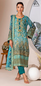 Embroidered Chiffon Design - 10