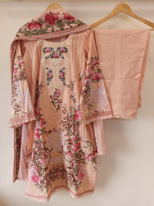 Peach Cotton Suit