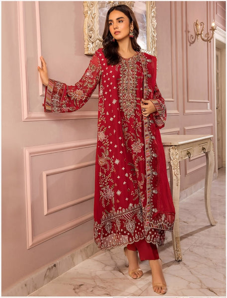 Embroidered Chiffon Design - 04