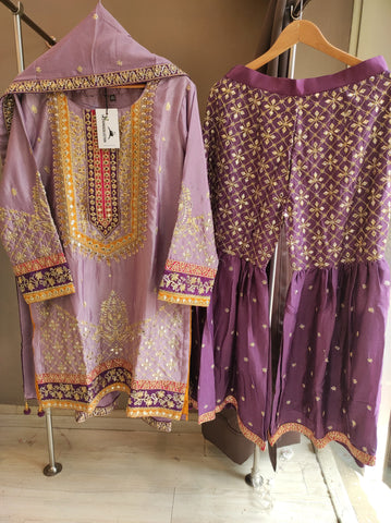 Garara Set-Lilac & Purple