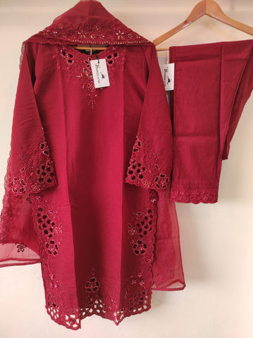 Cutwork Tunic | Blood Red