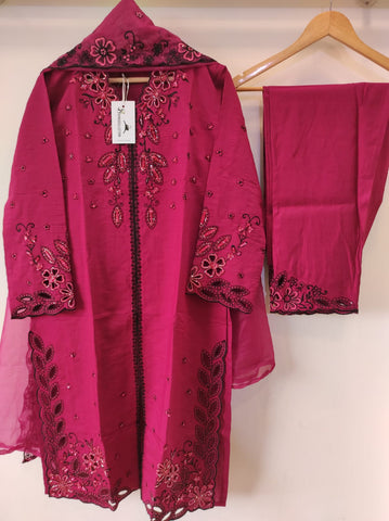 Cutwork Tunic | Dark Pink