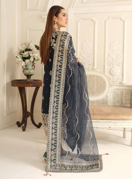 Embroidered Chiffon Design - 11