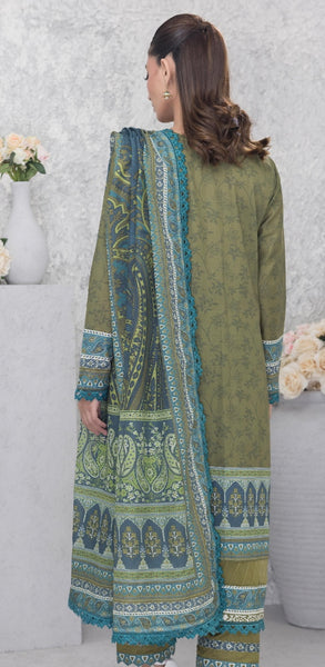 GUL ADHAR STITCHED LAWN | GA007