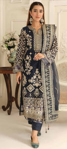 Embroidered Chiffon Design - 11