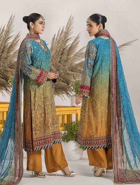 Embroidered Chiffon Design - 16