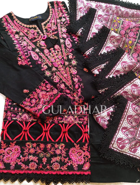 GUL ADHAR STITCHED LAWN | GA001