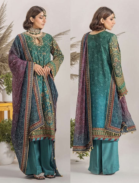 Embroidered Chiffon Design - 15