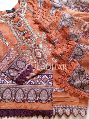 GUL ADHAR STITCHED LAWN | GA009